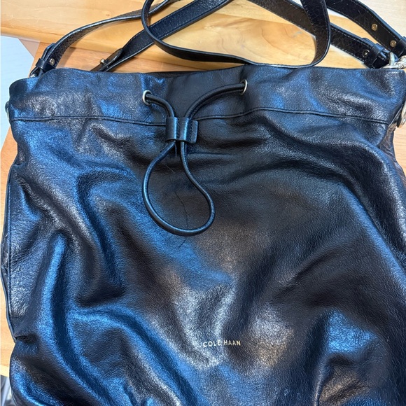 Cole Haan Black Leather Shoulder Bag - Picture 8 of 8